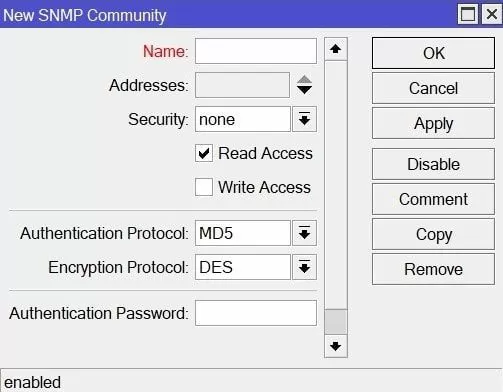 Меню community